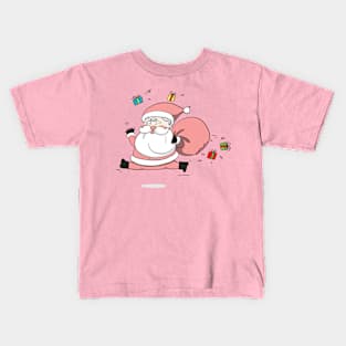 Pink Santa Kids T-Shirt